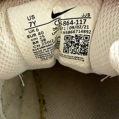 Size 7Y Nike Air Max 90 Phantom Light Orewood Brown Beige Kids Sneaker Shoes