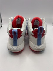 Moolah Kids Press Break high top kicks white, blue, red Y 5.5