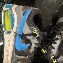 Nike Air Max 2012 40775g-029 Black Grey Blue Green Big Kid Size 5 Sneakers