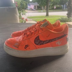 Nike Air Force 1 Low “Just Do It” Orange – Size 4.5Y