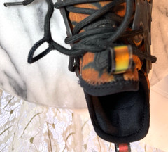 Nike React Presto Premium Tiger Print 3Y Shoes Magma Orange-White-Black CU8429