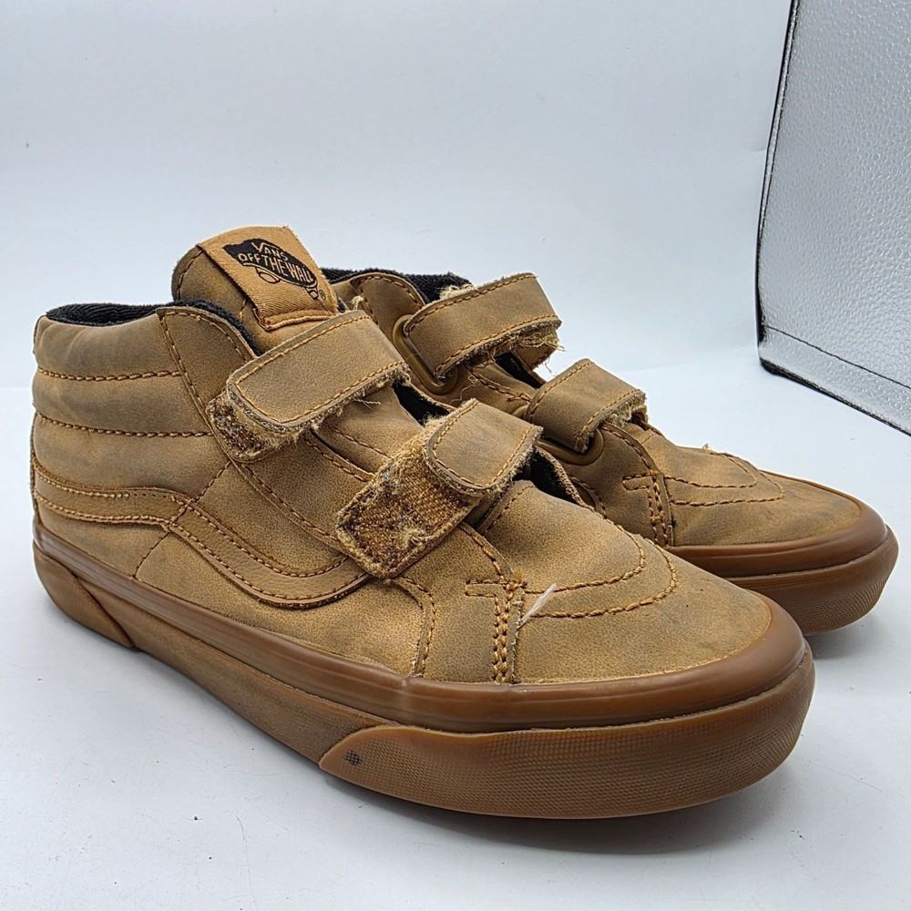 Vans Sk8-Mid Reissue V MTE Kids Size 2 Apple Cinnamon Brown Shoes Walking Casual