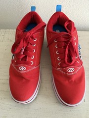 Heelys Pro 20 Prints Red Checkered Skate Shoes Size 7 Youth Sneakers