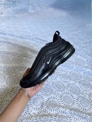 Nike Air Max 97 Triple Black GS 7Y 921522-001 Pre-Owned
