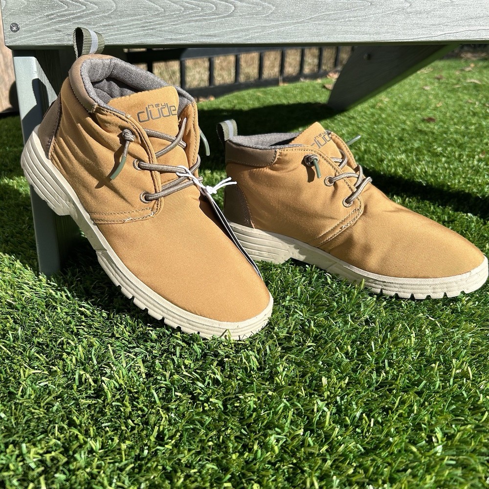 Hey Dude Spencer Youth Eco Boot NWT Khaki Women’s 5 Youth 4Y Lightweight Cork
