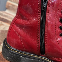 Dr Martens 1460 Red Cosmic Glitter Boots Sz 2 Youth. Whimsigoth, Classic