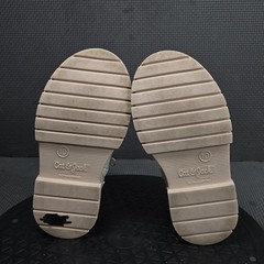 Cat & Jack Boots Kids Size 10 White Biker Ankle Buckle Zip Casual Fall