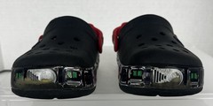 DARTH VADER Kids Crocs Clogs Child Shoe Size 12 Star Wars Theme Costume Wear
