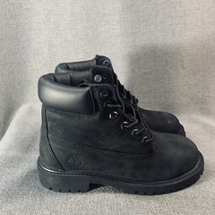 Timberland 6″ Premium Waterproof Boot Black TB012707 001 Youth US Size 2M EU 34