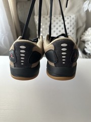 Jordan Session (GS) Sneaker Beige Black Pink Leather Kids 5.5 Youth AT-4/62-NWT