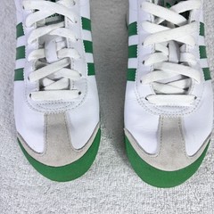 Adidas Samoa White Green Leather Suede G21257 Youth Size 5