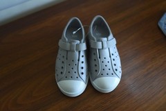 DSG Sandals Beach Water EVA Slip-On Shoes Girls Or Boys Gray Size 10