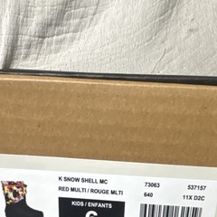 Bogs K Snow Shell MC Kids Snow Boot Red Multi Waterproof US 6