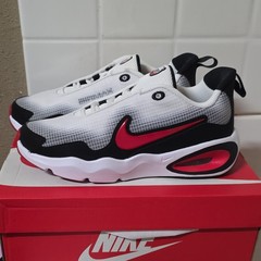 Nike Air Max Nova White University Red Black Size 5Y Womens 6.5 FN4446-100 New