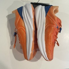 AVIA BYB Max Runner Athletic Sneakers Shoes Size 3 Unisex Orange Bungee Lace