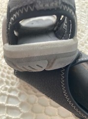 Keen Knotch River Size 8 Open Toe Sandal Black Arch Support Washable Hook &Loop