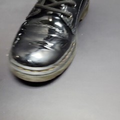 Dr. Martens 1460J Gloss Black Combat Boots Youth US 2 UK 1 Side Zipper