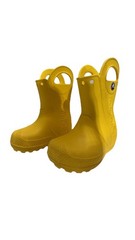 Crocs Handle It Rain Boot Kids Yellow US 6 Mid-Calf Pull-On Rubber