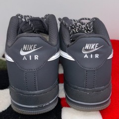 Size 6Y – Nike Air Force 1 Low Anthracite Reflective Silver (GS) *WORN*