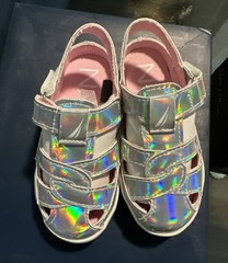 Holographic Gladiator Sandal Girl / Boy Summer Size 7 Party Shining