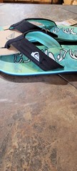 Quiksilver Boy’s Molokai Layback Sandal – Green / Black / Blue NWT Size 4 and 5