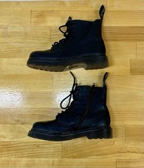 Dr. Martens 1460 Pascal Mono 8-Eye Combat Boot Toddler US 9 Black Virginia