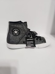 NWT Converse Chuck Taylor All Stars Sz 4.5 Shimmer Glitter Jr high top sneaker