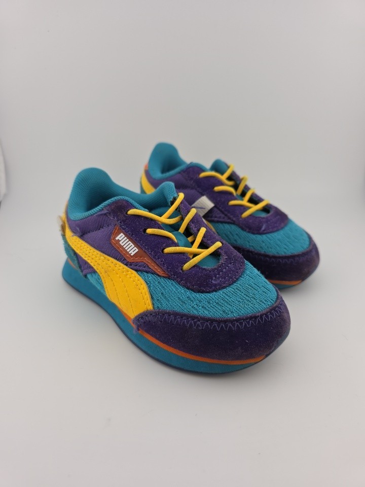 Puma Future Rider Multicolored Nickelodeon Rugrats Edition Kids Size 7C EUC