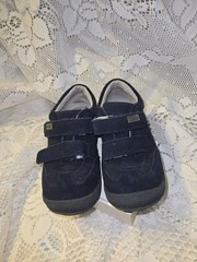 L‘ Amour Genuine Leather Toddler Shoes Size 10 Navy Blue