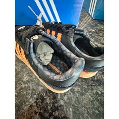 Adidas Minecraft Samba Fire Black Orange Yellow Pixel Sneakers Kids GZ2005 Sz 3