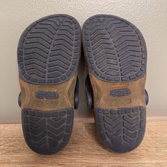 Crocs Kids Classic Clogs Translucent Brown Navy | Youth C8