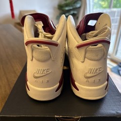 Nike Air Jordan 6 Retro OG BG – Off White/New Maroon – Size 6.5Y [836342-115]