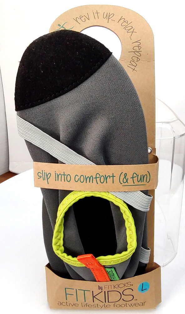 FitKids Active Play Pool Bike Sand Breathable Grey Comfort Fold & Go Footwear