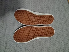 Vans Classic Slip-On Checkerboard Black/White Canvas Slip-On Rubber Sole US 2