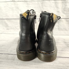 Dr Martens 1460 J Kids Black Leather Side Zip Combat Boots 1 UK 2 US 33 EU