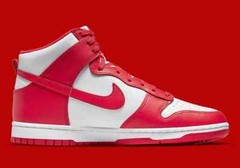 AUTHENTIC NIKE DUNK HIGH Retro Championship White Red DB2179 106 Youth GS size