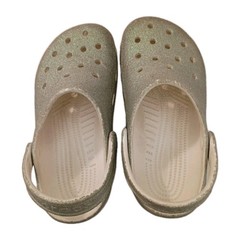 Crocs Classic Glitter Clogs Junior J2 Kids Slip On Shoes