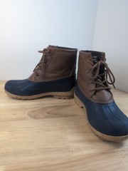 Sperry Port Boots, Size 5 M, Brown/Navy