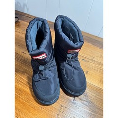 Hunter Cozy Waterproof Winter Snow Boot Kids 4 Navy Blue Insulated Puffer HJCOZY