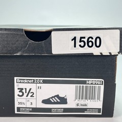adidas Breaknet 2.0 Black White Lifestyle Sneakers Shoes HP8961 Youth Size 3.5