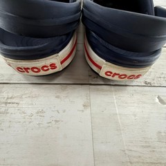 Crocs Crocband Navy Blue Baseball Jibbitz Kids Clogs Size J3 11016