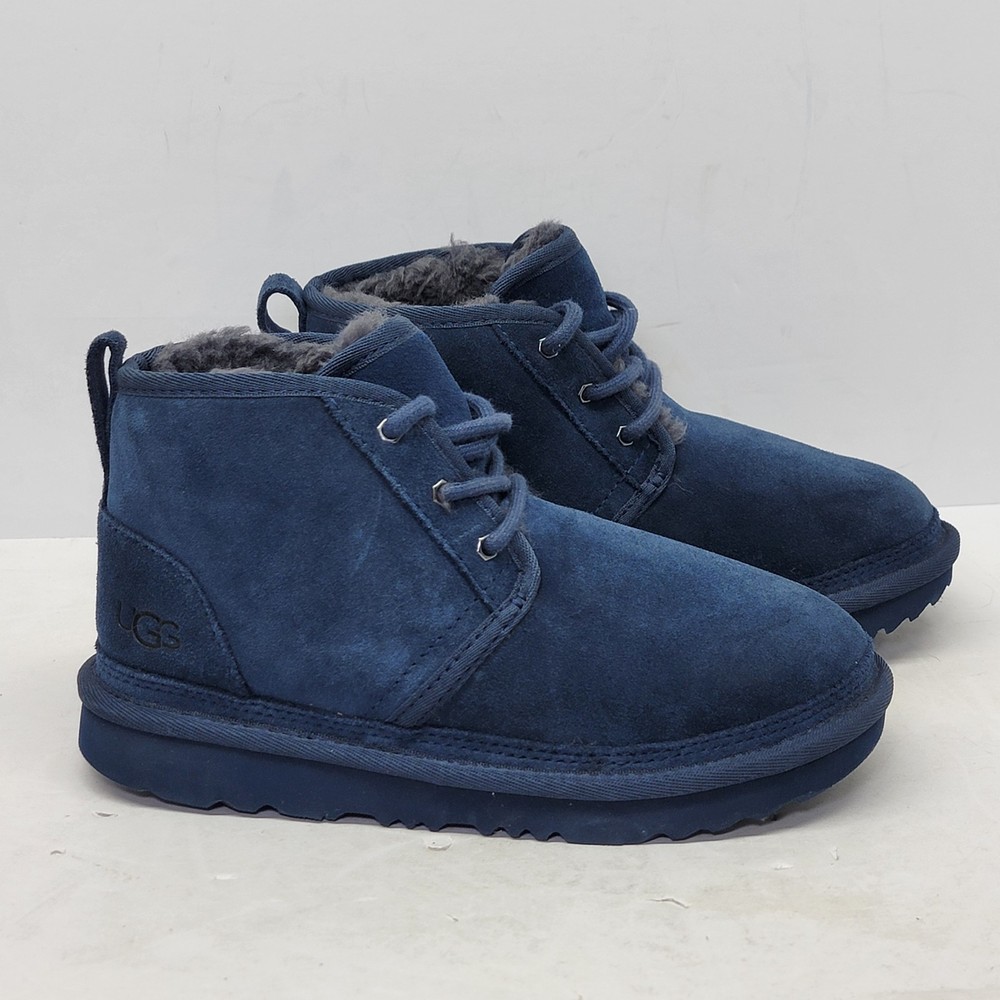 UGG Neumel II (Style#1017320K) Navy Blue Size 2 UGGPLUSH Sheepskin/Wool