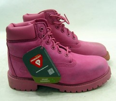 A148A PINK COLOR Timberland Classic Premium 6-IN Waterproof youth size 1