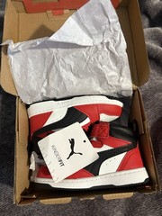 PUMA Infants Rebound V6 Mid AC+ Style 39654203 Red/White/Black, Size 6C