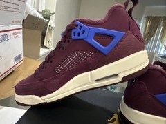 Jordan Spizike Low GS Bordeaux/Hyper Royal Sail 4Y Women’s Size 6 FQ3950-641