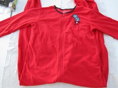 Dr. Seuss 100% Polyester Unisex Pijamas Red Zipper Antislip Feet Size 5