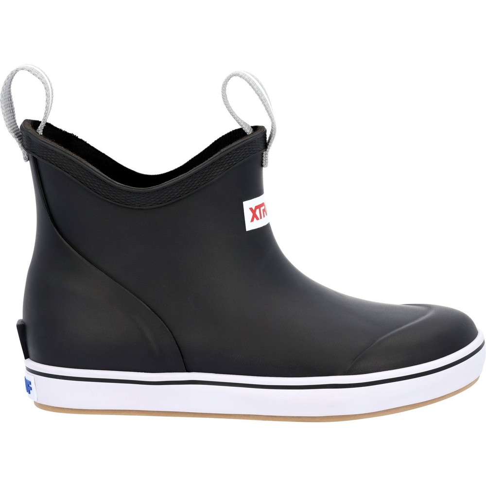 XTRATUF BLACK ANKLE DECK