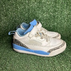 Jordan Spizike Low Elephant Print Athletic Basketball Sneaker White Kids Size 1Y