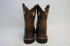 Dan Post Youth Size 2.5 D Brown Leather Buckaroo Cowboy Western Boots
