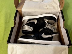 Jordan 1 Retro High OG (PS) Black/Medium Grey-White Size 11c Kids New in Box